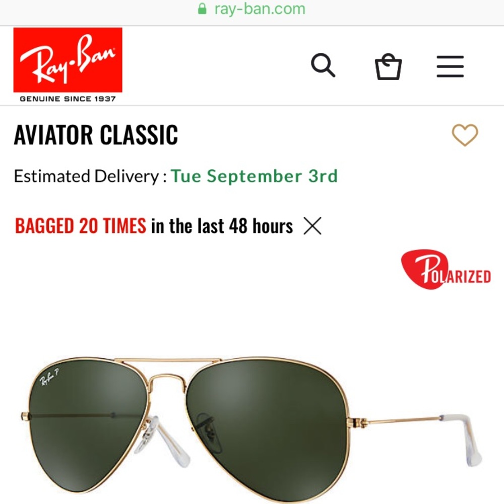 Polarized Ray Bans Gold Frame